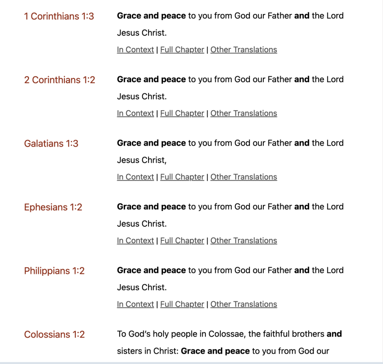 grace and peace