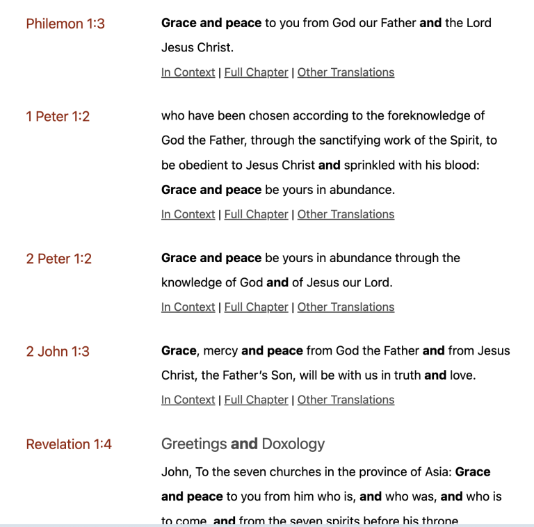 more grace and peace