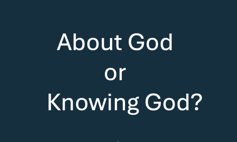 about God or knowing God